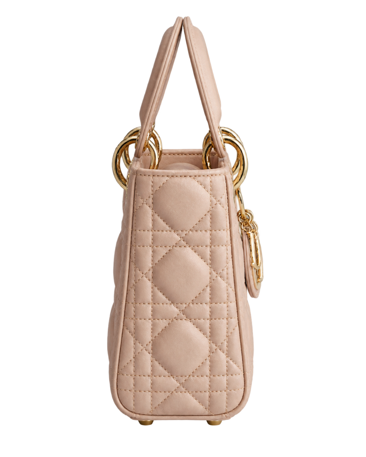 Mini Lady Dior Bag Powder Beige Cannage Lambskin