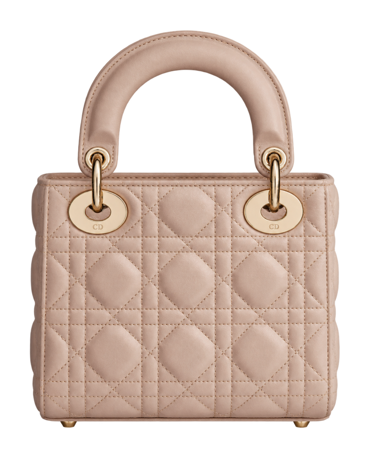 Mini Lady Dior Bag Powder Beige Cannage Lambskin
