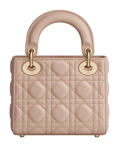 Mini Lady Dior Bag Powder Beige Cannage Lambskin