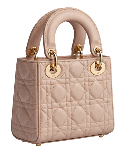 Mini Lady Dior Bag Powder Beige Cannage Lambskin