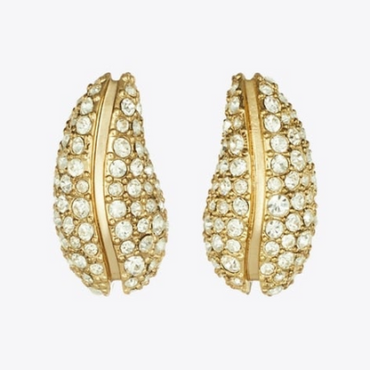 Mini Pierced Pavé Earrings