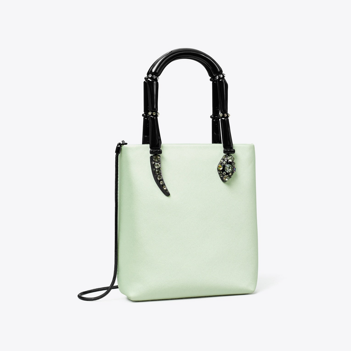 Mini Satin Snake Handle Tote