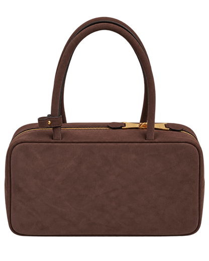 Miu Miu Suede Beau bag In Dark Brown