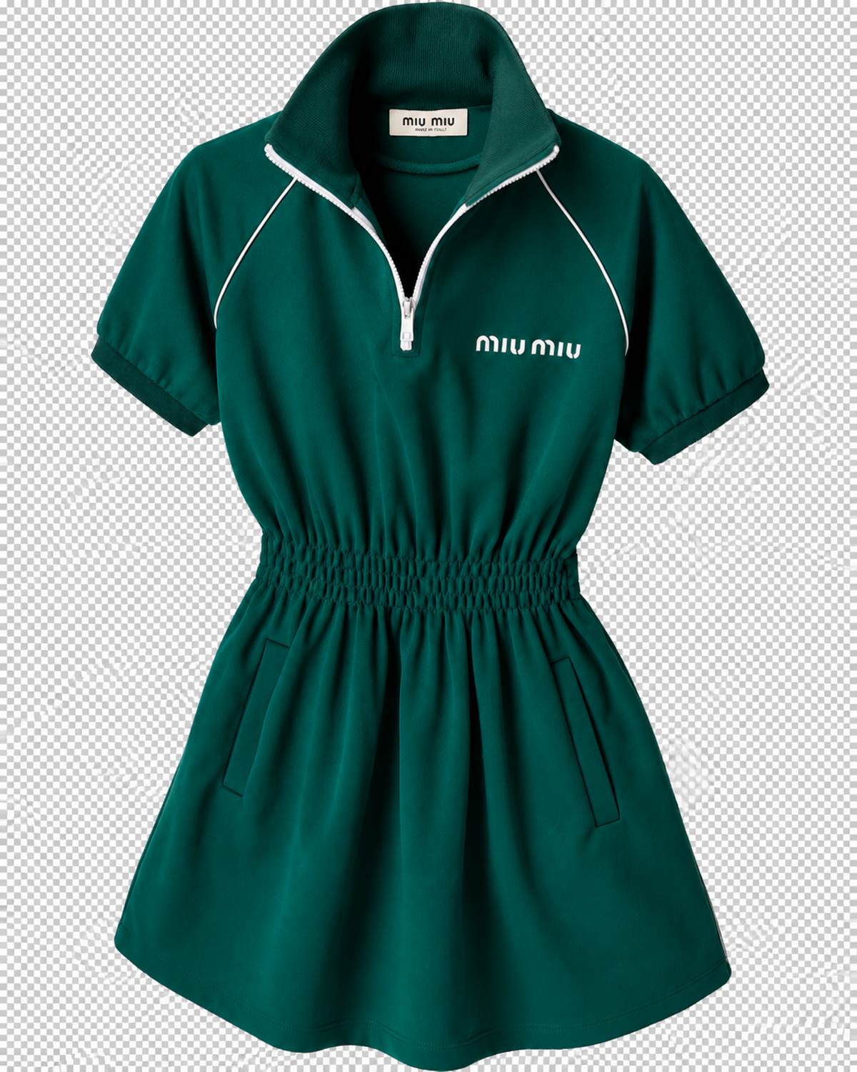Miu Miu Technical Jersey Mini Dress