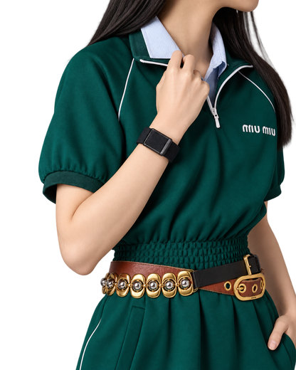 Miu Miu Technical Jersey Mini Dress