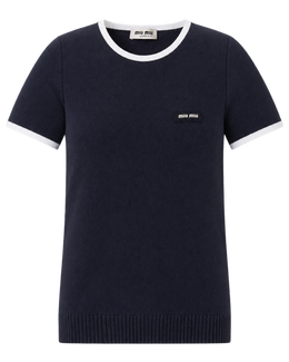Miu Miu  Technical Yarn Crew-Neck Sweater