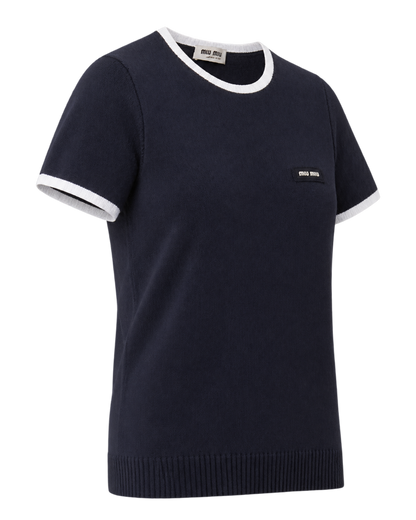 Miu Miu  Technical Yarn Crew-Neck Sweater