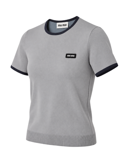 Miu Miu  Technical Yarn Crew-Neck Sweater