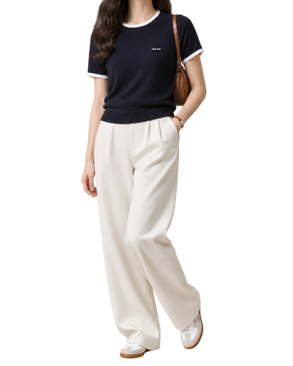 Miu Miu  Technical Yarn Crew-Neck Sweater