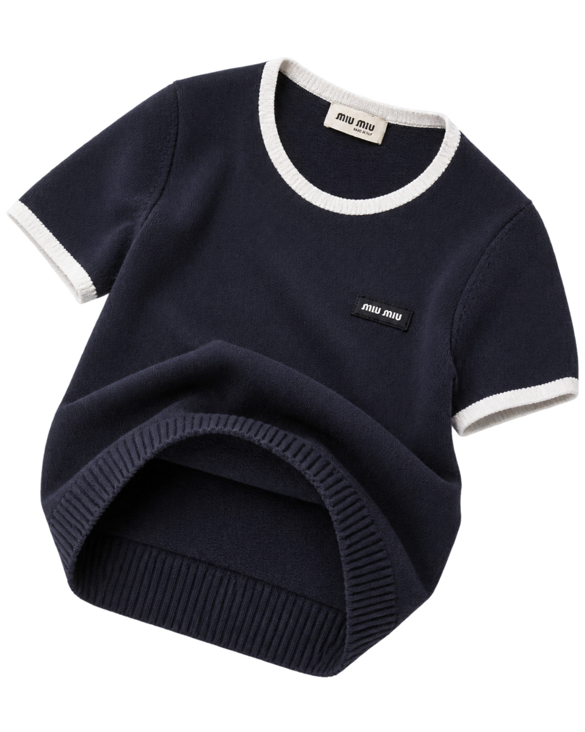 Miu Miu  Technical Yarn Crew-Neck Sweater