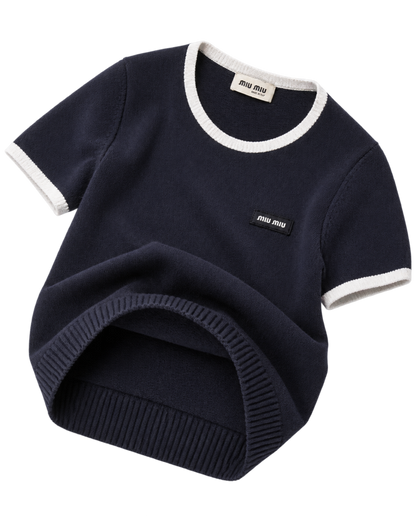 Miu Miu  Technical Yarn Crew-Neck Sweater