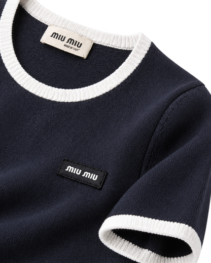 Miu Miu  Technical Yarn Crew-Neck Sweater