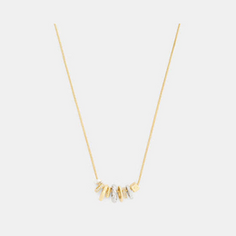 Mixed Rondelle Pendant Necklace