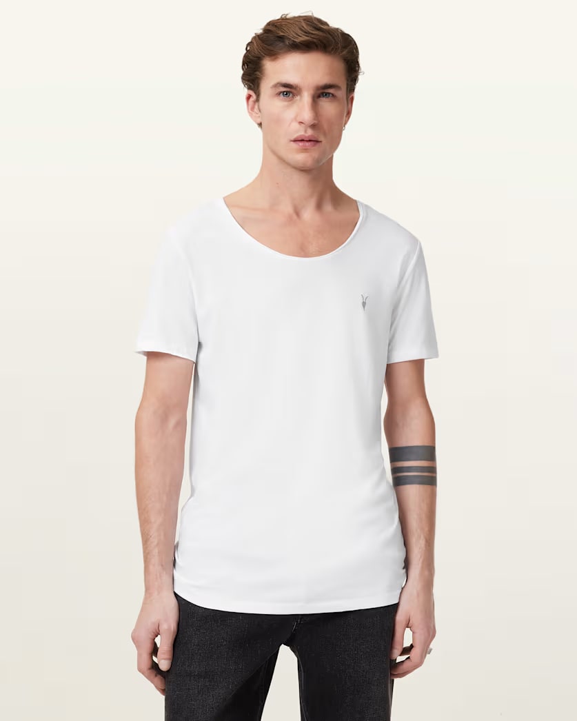 Faris Scoop Neck Slim Fit T-Shirt