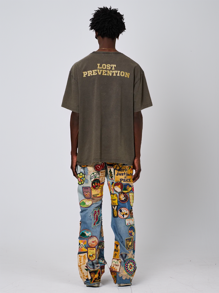 Gallery Dept Lost T-Shirt in Faded Black