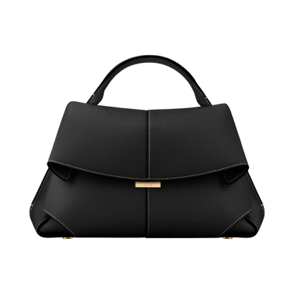 Mokki Edition Textured Black with Ecru Stitching