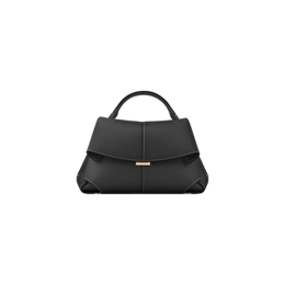 Mokki - Textured Black with Ecru Stitching