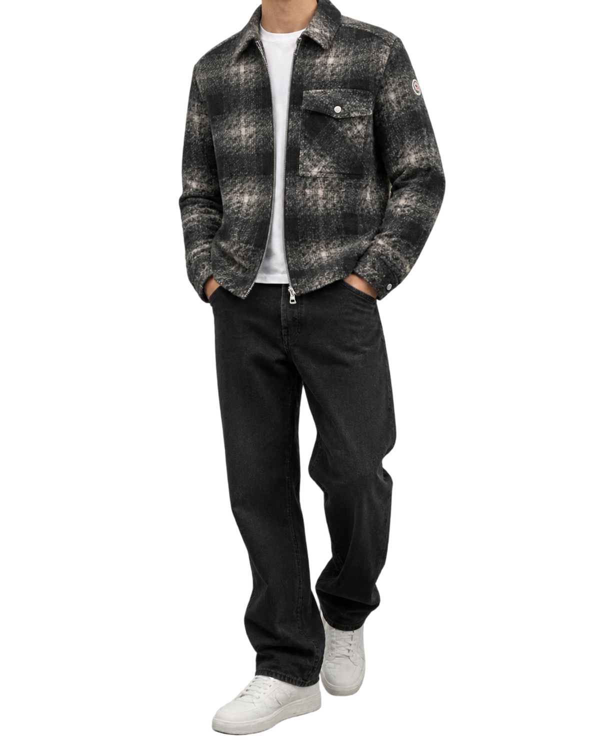 Moncler Gray Polyester Shirt