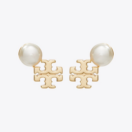 Moondance Logo and Pearl Stud Earrings