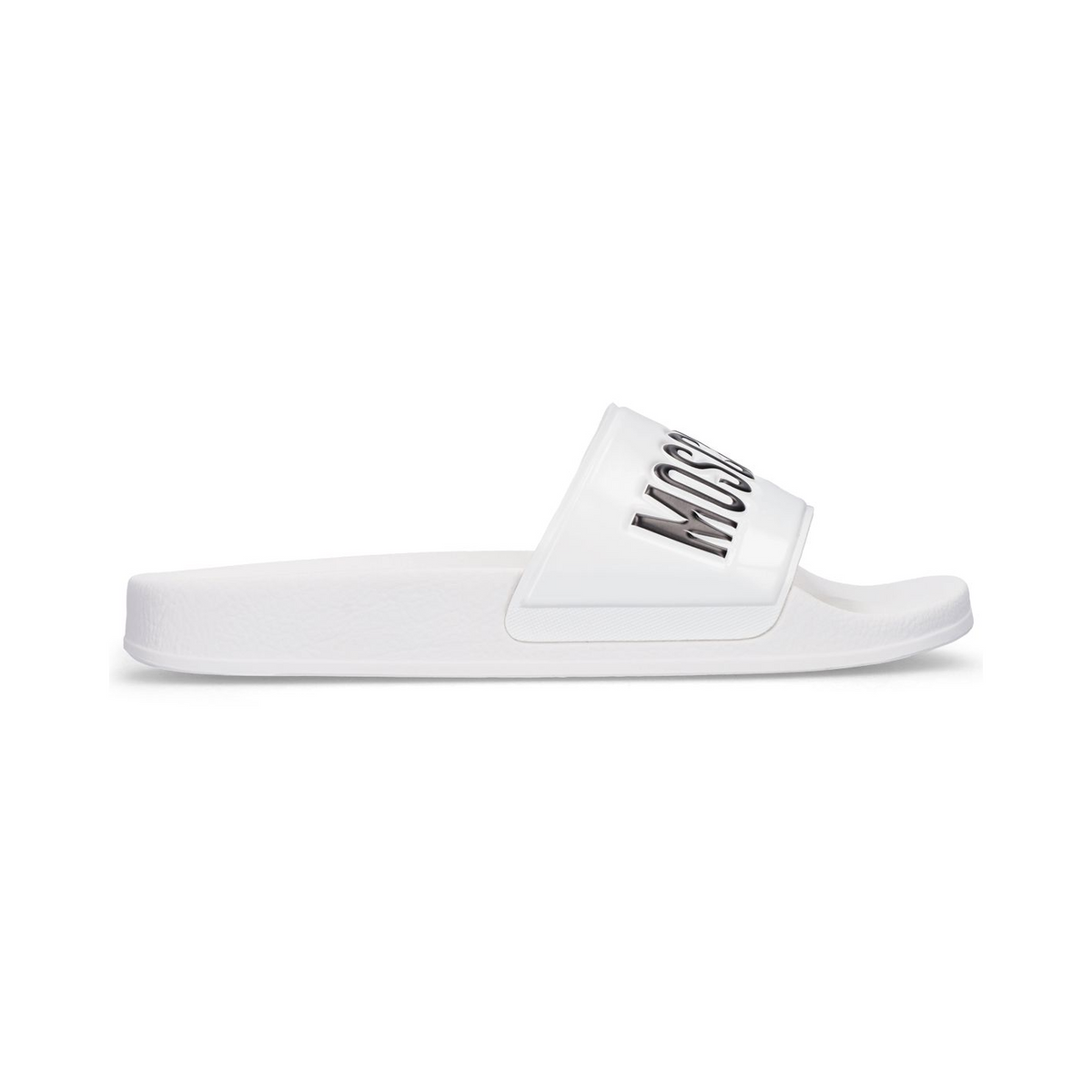 Moschino 25mm Logo PVC pool slide sandals