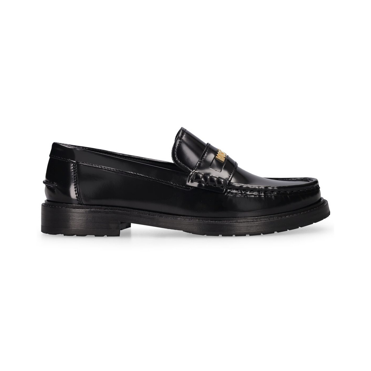 Moschino 25mm Moschino College leather loafers