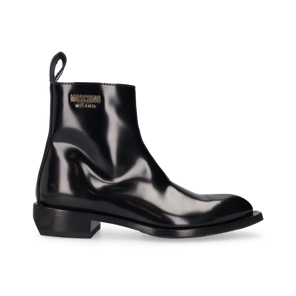 Moschino 40mm Texas brushed leather boots