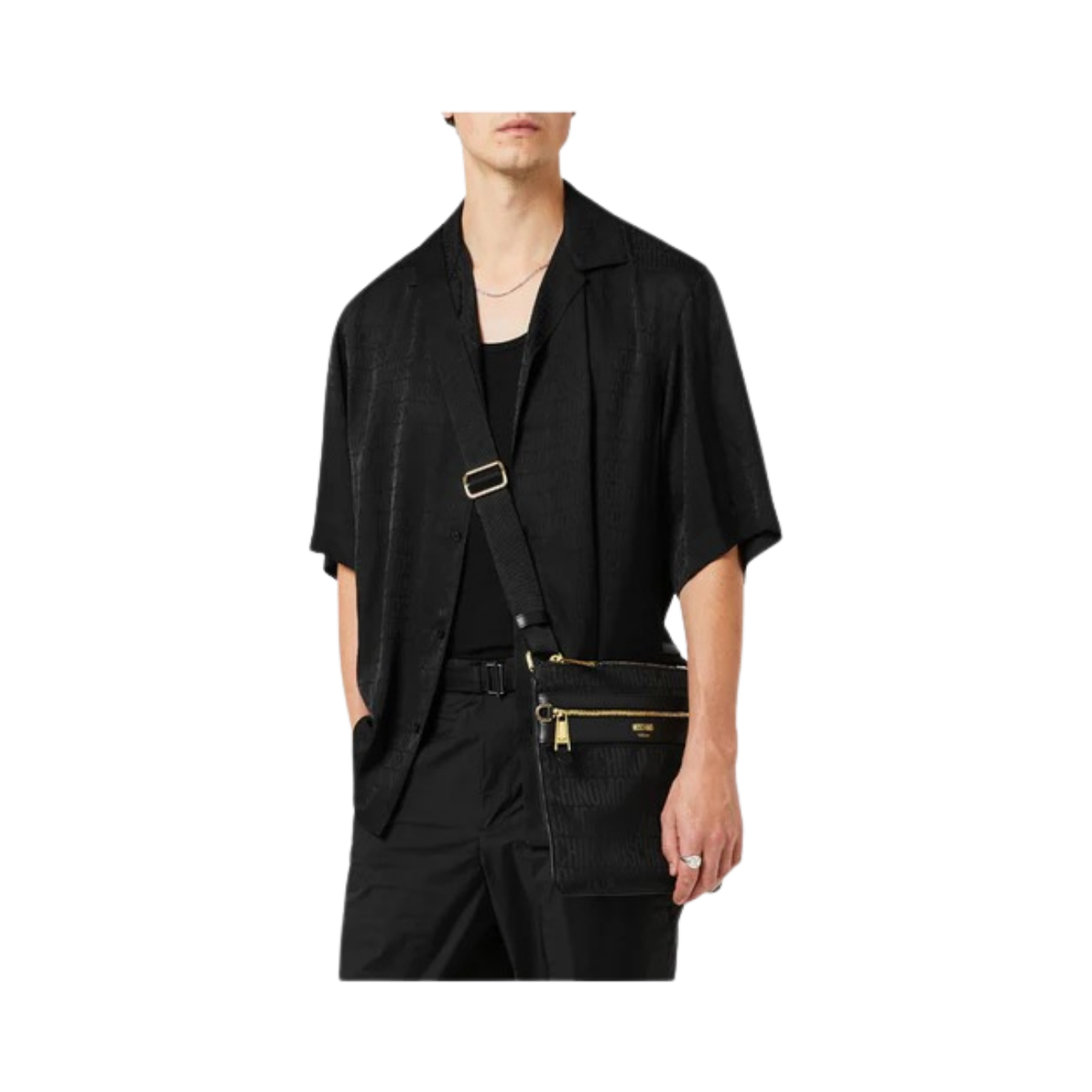 Allover Logo Jacquard Twill Shirt