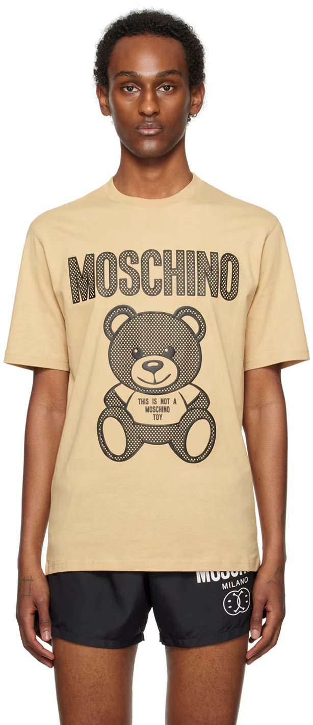 Beige Teddy Mesh T-Shirt