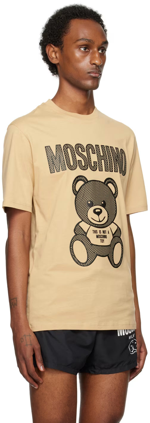 Beige Teddy Mesh T-Shirt