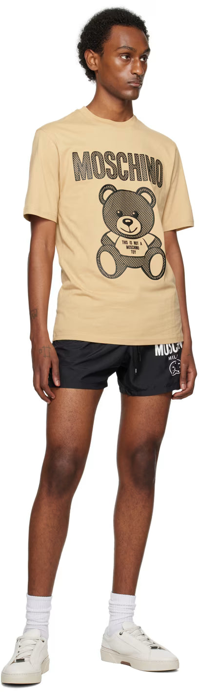 Beige Teddy Mesh T-Shirt