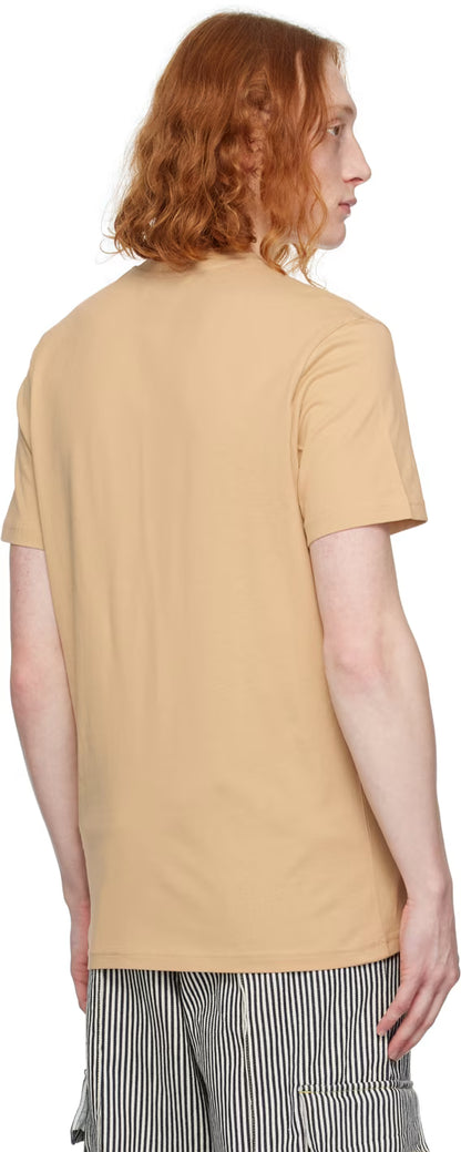 Beige Teddy Patch T-Shirt