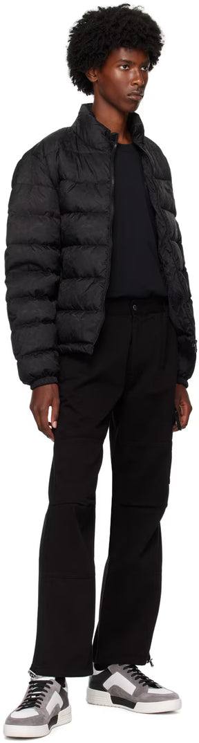 Black Cotton Cargo Pants
