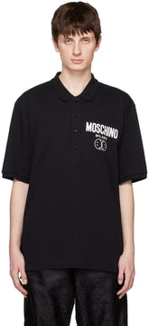 Black Double Smile Polo