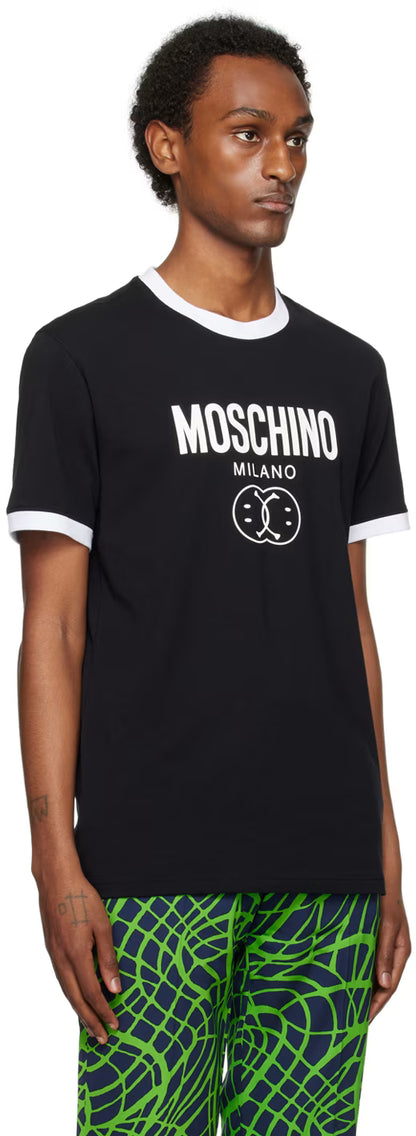 Black Double Smiley T-Shirt