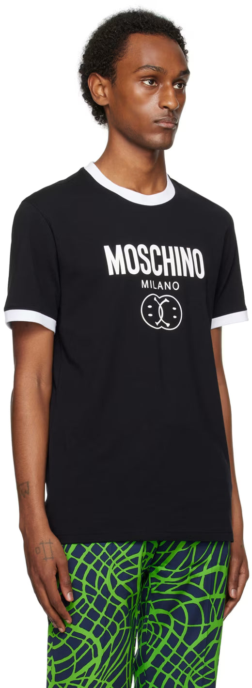 Black Double Smiley T-Shirt
