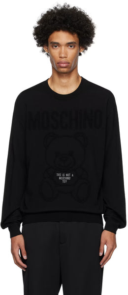 Black Embroidered Sweater