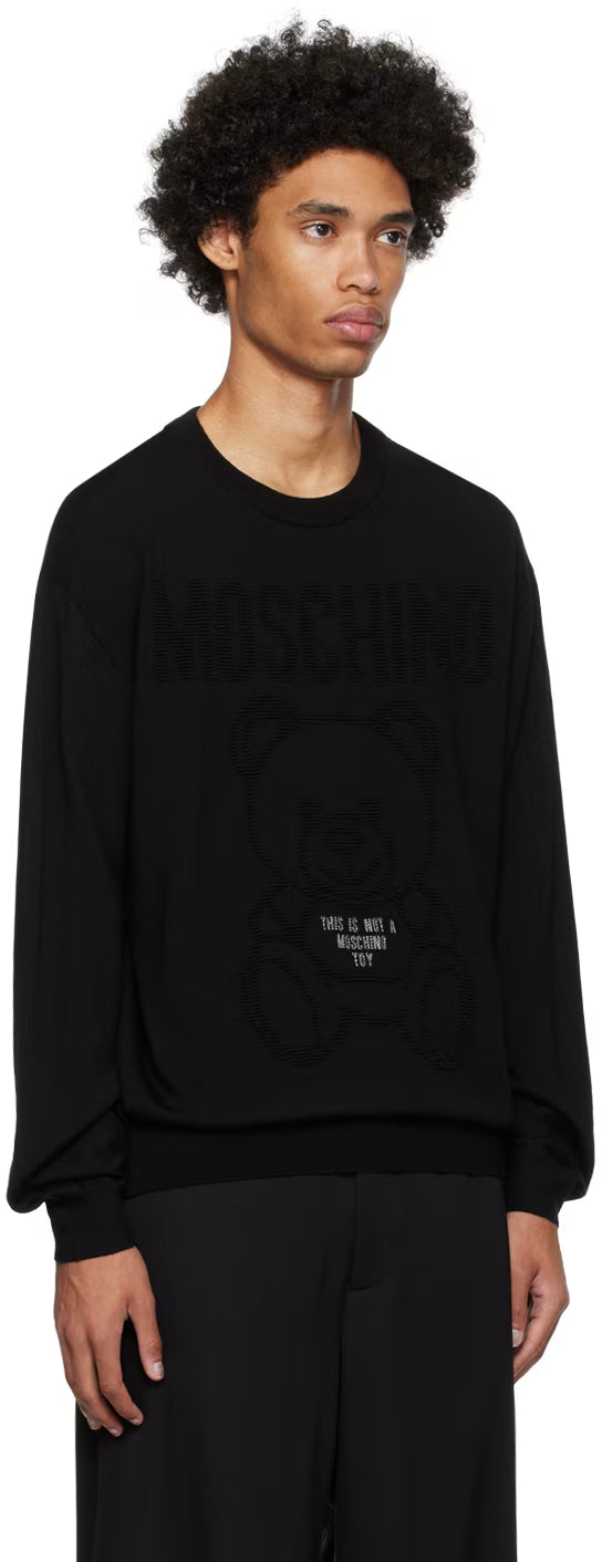 Black Embroidered Sweater