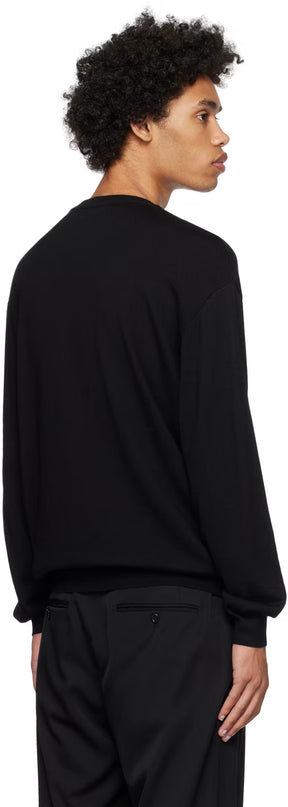 Black Embroidered Sweater