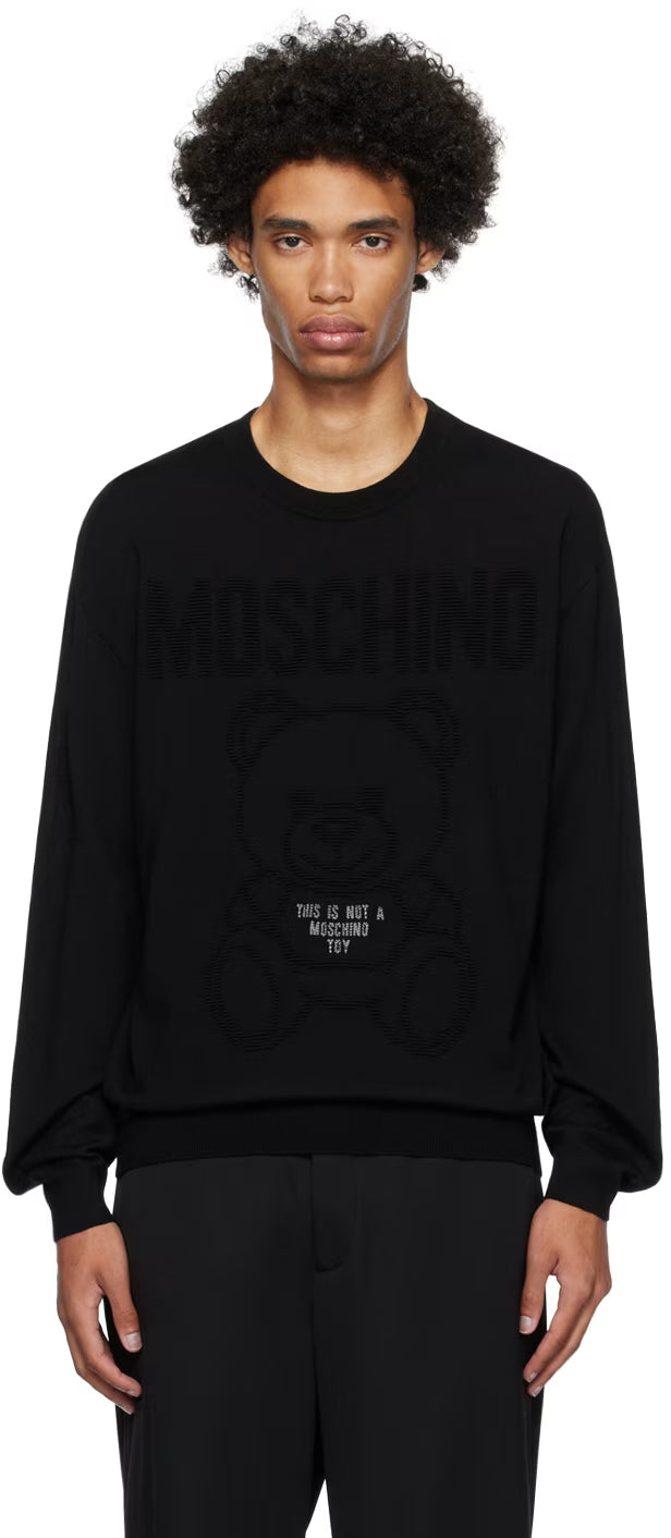 Black Embroidered Sweater
