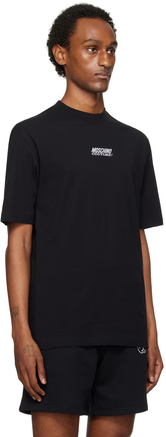 Black Embroidered T-Shirt