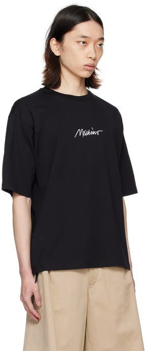 Black Embroidered T-Shirt