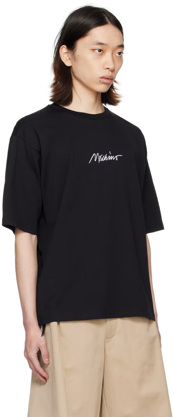 Black Embroidered T-Shirt