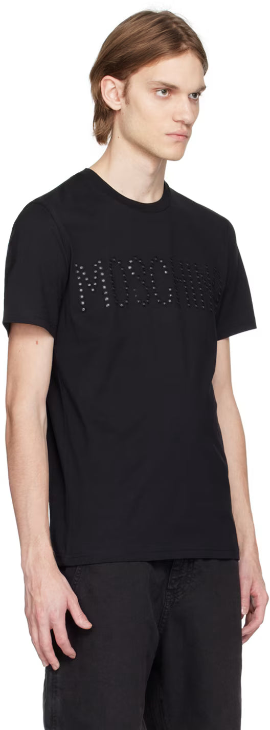 Black Embroidered T-Shirt