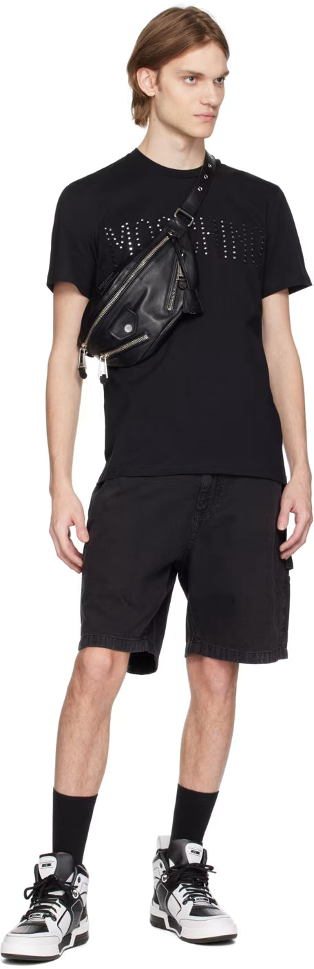 Black Embroidered T-Shirt