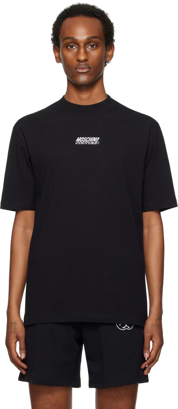 Black Embroidered T-Shirt