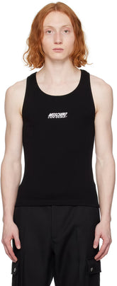 Black Embroidery Tank Top