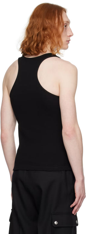 Black Embroidery Tank Top