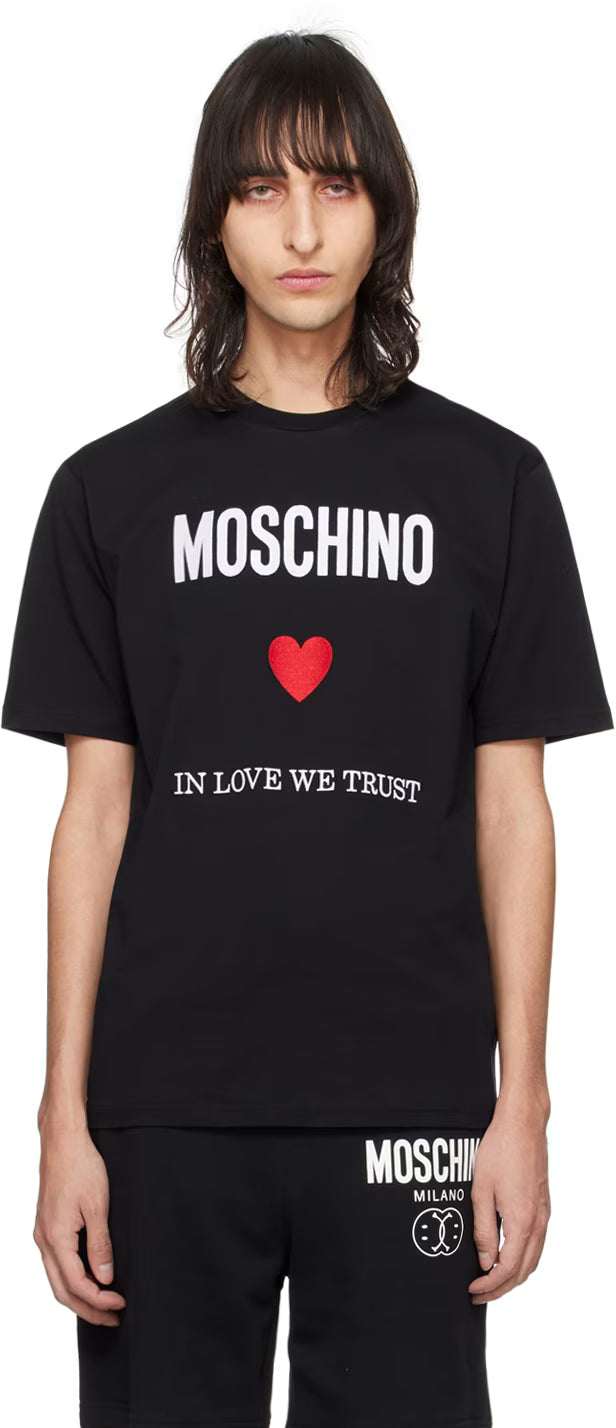 Black 'In Love We Trust' T-Shirt