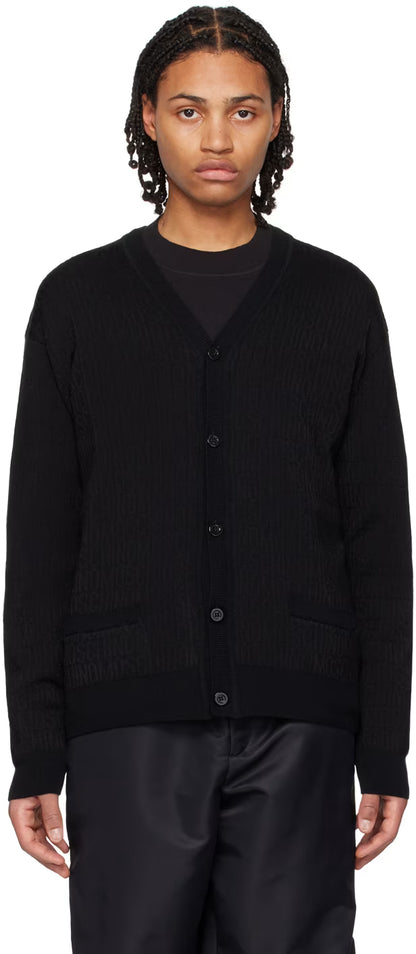 Black Jacquard Cardigan