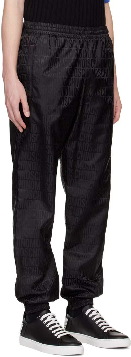 Black Jacquard Trousers